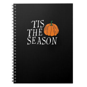 Het Is Het Seizoen Schattige Halloween Pompoen Notitieboek