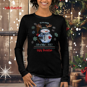 Het is het Seizoen Schattige of Afschuwelijke Snee Tri-Blend Shirt