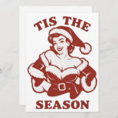 Het Is Het Seizoen Snarkige Kerst Sarcasthische Gr Feestdagenkaart (Voorkant / Achterkant)