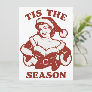 Het Is Het Seizoen Snarky Kerst Sarcasme Grappig  Feestdagenkaart