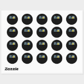 Het Is Het Seizoen Softbal Coach Creatieve Casual Ronde Sticker (Vel)
