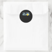 Het Is Het Seizoen Softbal Coach Creatieve Casual Ronde Sticker (Tas)