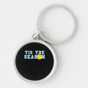 Het Is Het Seizoen Softbal Coach Creatieve Casual Sleutelhanger