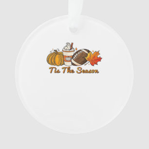 Het Is Het Seizoen Thanksgiving Blad Kruiden Voetb Ornament