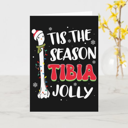 Het Is Het Seizoen Tibia Jolly Bone Orthopedische  Kaart (Gele Bloem)
