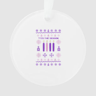 Het Is Het Seizoen Trui Kerstmis Xmas Katholiek Ornament