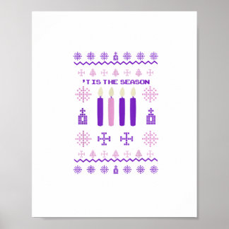 Het Is Het Seizoen Trui Kerstmis Xmas Katholiek Poster