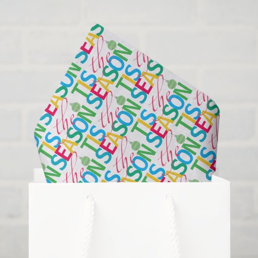 Het is het Seizoen Vakantie Tissue Papier (Cadeauzakje)