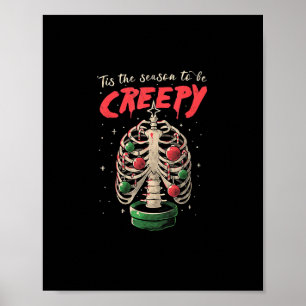 Het Is Het Seizoen Van De Griezelige Skeletboom Poster
