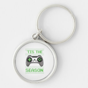 Het Is Het Seizoen Videogames Kerstmis Xmas Gamer Sleutelhanger