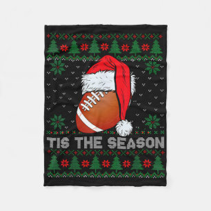 Het Is Het Seizoen Voetbal Grappig Kerstmis Santa Fleece Deken