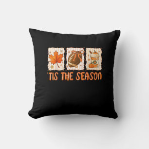 Het Is Het Seizoen Voetbal Halloween Thanksgiving Kussen