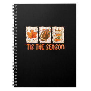 Het Is Het Seizoen Voetbal Halloween Thanksgiving Notitieboek