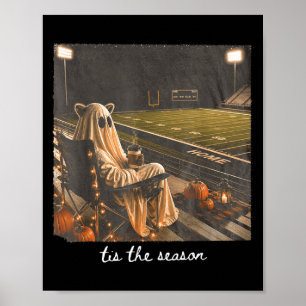 Het Is Het Seizoen Voetbal Herfst Halloween Wasbee Poster