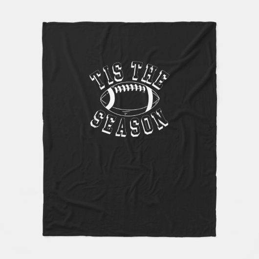 Het Is Het Seizoen Voetbal Herfst Herfst Voetbal Fleece Deken (Voorkant)