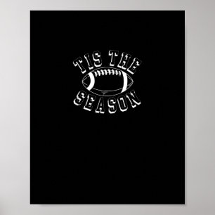 Het Is Het Seizoen Voetbal Herfst Herfst Voetbal Poster