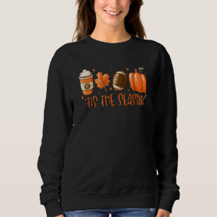 Het Is Het Seizoen Voetbal Herfst Koffie Pompoen H Trui