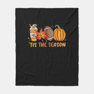 Het Is Het Seizoen Voetbal Herfst Thanksgiving Voe Fleece Deken