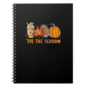 Het Is Het Seizoen Voetbal Herfst Thanksgiving Voe Notitieboek