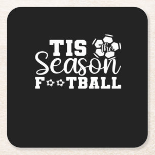 Het Is Het Seizoen Voetbal Kartonnen Onderzetters