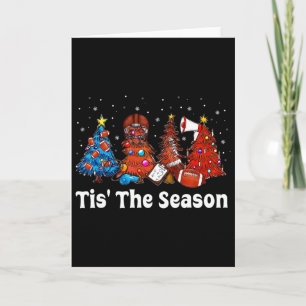 Het Is Het Seizoen Voetbal Kerst Ornamenten Voor A Kaart