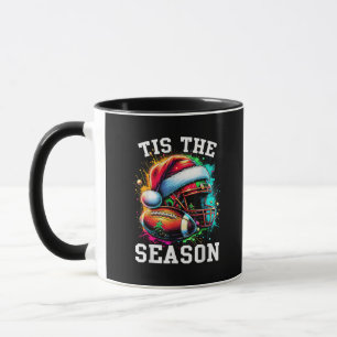 Het Is Het Seizoen Voetbal Moeder Kerstman Hoed Mok