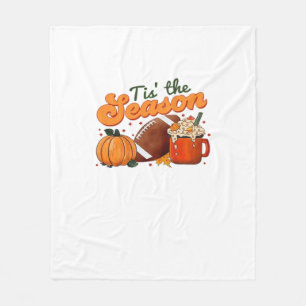 Het Is Het Seizoen Voetbal Mok Herfst Ontwerp Fleece Deken