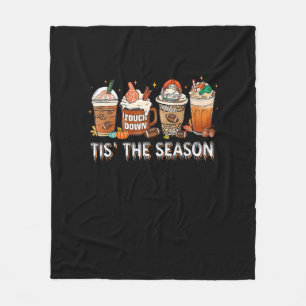Het Is Het Seizoen Voetbal Pompoen Kruiden Hallowe Fleece Deken