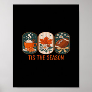 Het Is Het Seizoen Voetbal Wedstrijd Dag, Herfst Poster