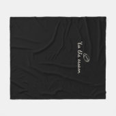 Het Is Het Seizoen Voetbal Wedstrijd Dag Touchdown Fleece Deken (Voorkant (Horizontaal))
