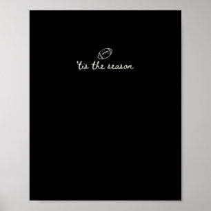 Het Is Het Seizoen Voetbal Wedstrijd Dag Touchdown Poster
