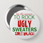 het is het seizoen voor de lelijke gevechten . ronde button 4,0 cm (Voorkant /achterkant)