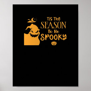 Het Is Het Seizoen Voor Griezelige Halloween Sarca Poster