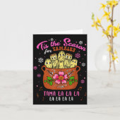 Het Is Het Seizoen Voor Mexicaanse Tamala Navidad Kaart (Gele Bloem)