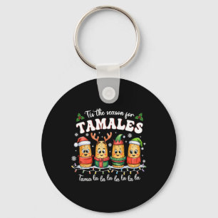 Het Is Het Seizoen Voor Tamales Mexicaans Kerstfee Sleutelhanger