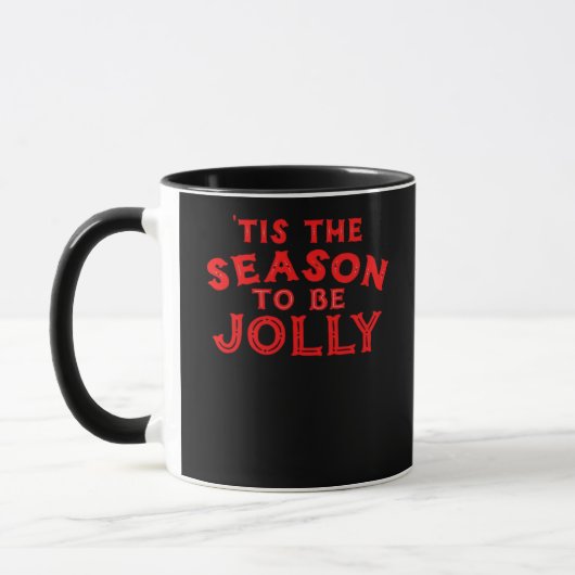Het Is Het Seizoen Vrolijk Kerstfeest Mok (Links)