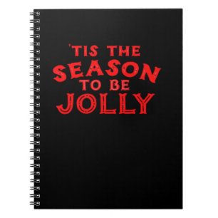 Het Is Het Seizoen Vrolijk Kerstfeest Notitieboek
