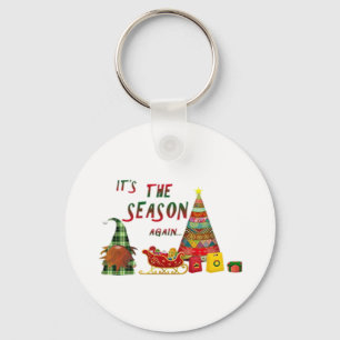 Het Is Het Seizoen Weer Kerst Elf Sleutelhanger