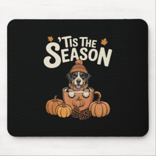 Het Is Het Seizoen Zwitserse Hond Herfst Koffie He Muismat