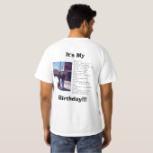 Het is het T-shirt van de Birthday Boy (Achterkant volledig)