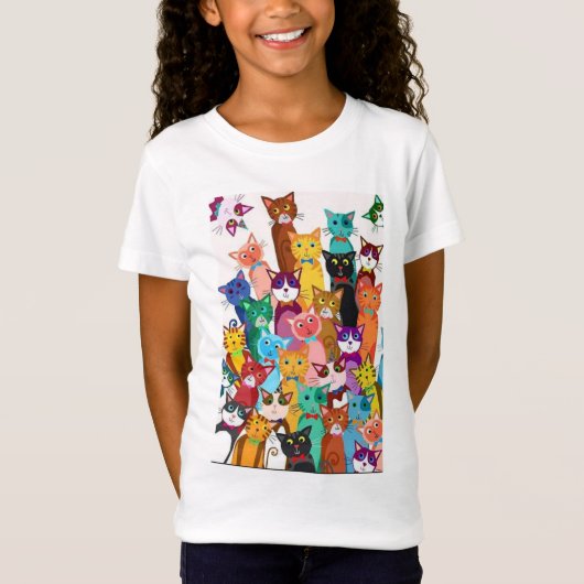 Het is het T-shirt van een Cat World Girl (Voorkant)