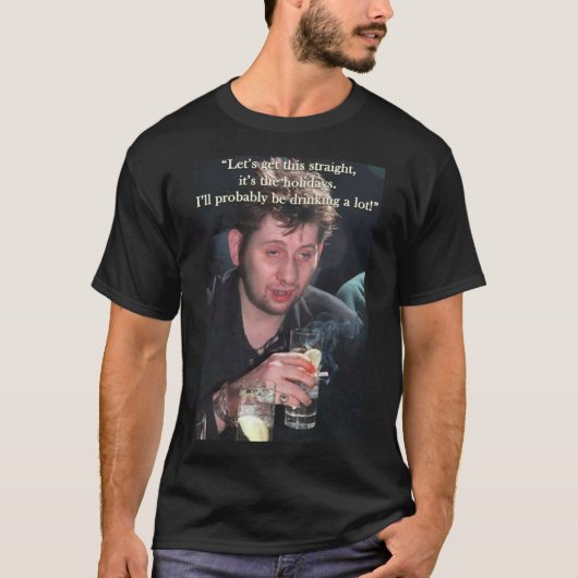 Het is het vakantie/drink shirt (Voorkant)