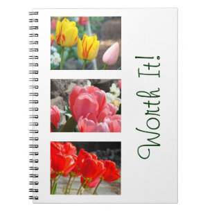 Het is het waard! notitieboekjes Lente Tulp Bloeme Notitieboek