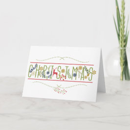 Het is het Wenskaart van de Vakantie van Kerstmis Feestdagen Kaart