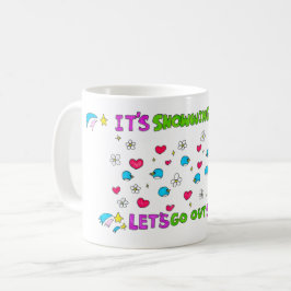 Het is het zaaien van pinguïns vandaag Laten we bu Koffiemok