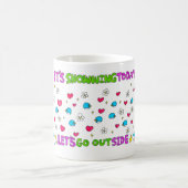 Het is het zaaien van pinguïns vandaag Laten we bu Koffiemok (Center)