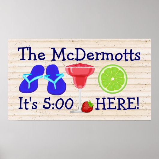 Het is hier 5:00 poster (Voorkant)