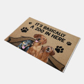 Het is hier in feite een dierentuin deurmat (Schuin)