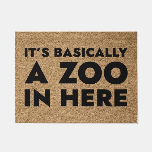 Het is hier in feite een dierentuin deurmat (Voorkant)