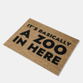 Het is hier in feite een dierentuin deurmat (Schuin)